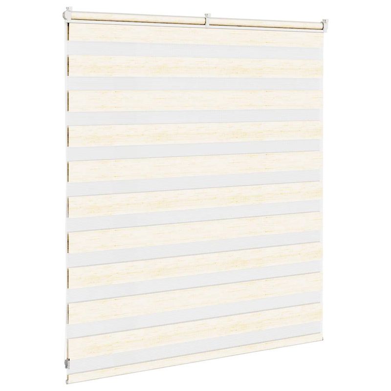 Casa si Gradina - Textile si covoare - Rulouri si jaluzele - Jaluzea tip zebra 125x100 cm latime tesatura 120,9 cm poliester, bej marmorat - Infinity.ro