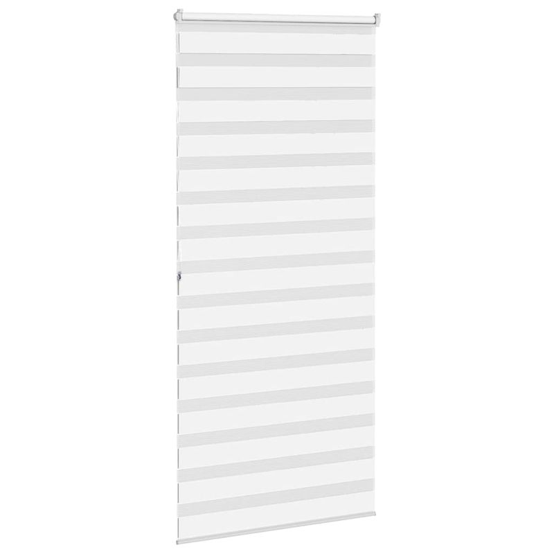 Casa si Gradina - Textile si covoare - Rulouri si jaluzele - Jaluzea tip zebra alb latime tesatura 100,9 cm poliester, mărime 105x200 cm - Infinity.ro