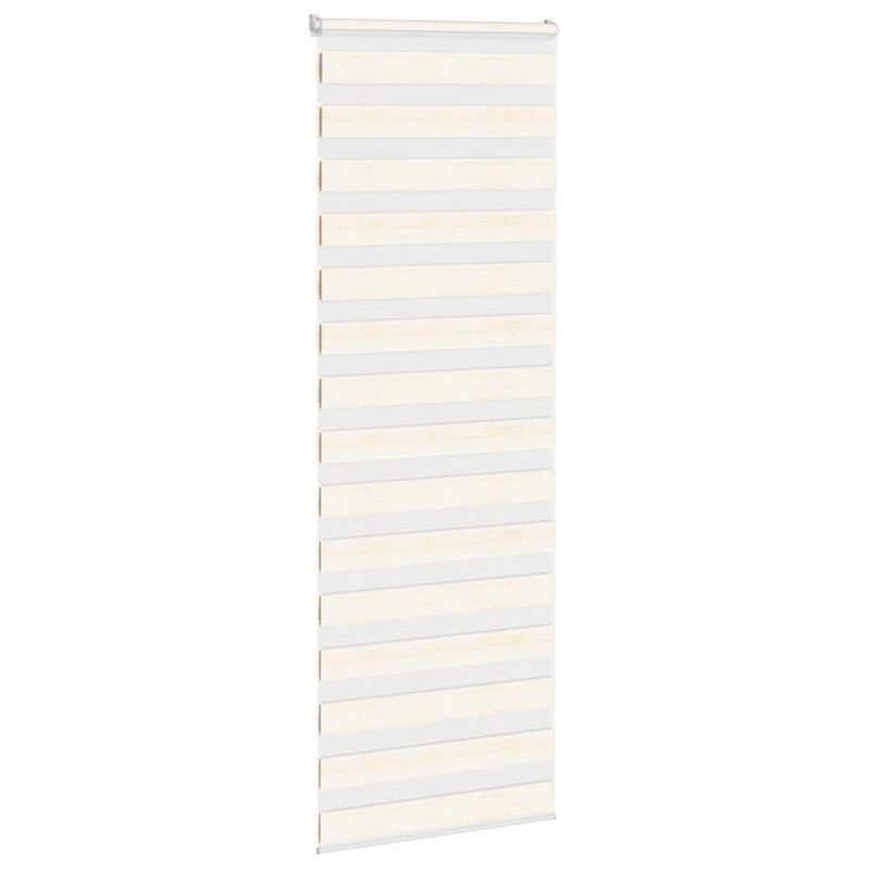 Casa si Gradina - Textile si covoare - Rulouri si jaluzele - Jaluzea tip zebra 75x200 cm latime tesatura 70,9 cm poliester, bej marmorat - Infinity.ro