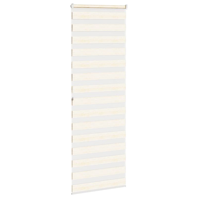 Casa si Gradina - Textile si covoare - Rulouri si jaluzele - Jaluzea tip zebra 75x200 cm latime tesatura 70,9 cm poliester, bej marmorat - Infinity.ro