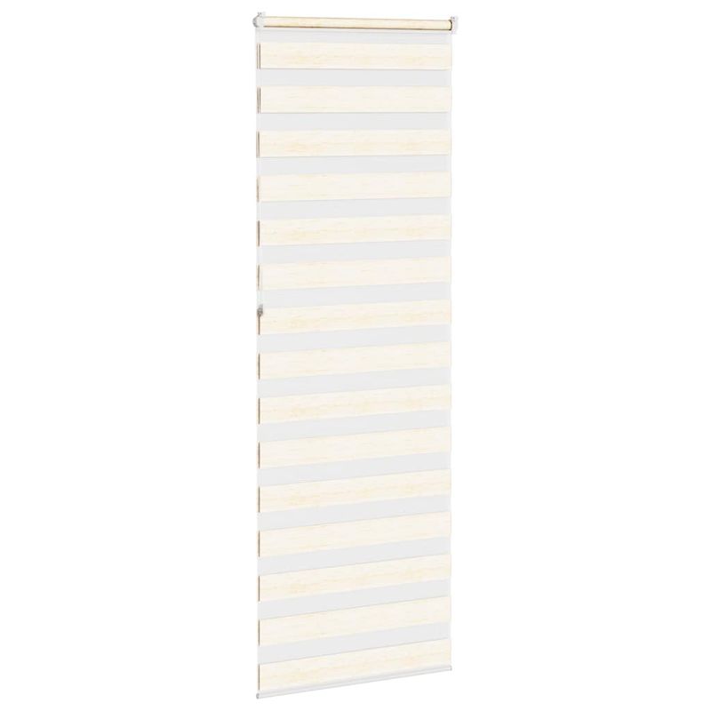 Casa si Gradina - Textile si covoare - Rulouri si jaluzele - Jaluzea tip zebra 75x230 cm latime tesatura 70,9 cm poliester, bej marmorat - Infinity.ro
