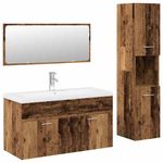 Casa si Gradina - Mobilier - Seturi de mobilier - Seturi baie - Set mobilier de baie, 4 piese, lemn vechi, lemn prelucrat - Infinity.ro