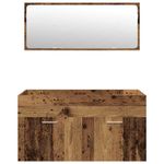Casa si Gradina - Mobilier - Seturi de mobilier - Seturi baie - Set mobilier de baie, 4 piese, lemn vechi, lemn prelucrat - Infinity.ro