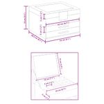 Casa si Gradina - Sanitare - Suporturi si accesorii baie - Accesorii baie - Cutie de bijuterii 3 straturi alb 23x20,5x14 cm - Infinity.ro