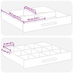 Casa si Gradina - Sanitare - Suporturi si accesorii baie - Accesorii baie - Cutie de bijuterii 3 straturi alb 23x20,5x14 cm - Infinity.ro