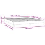 Casa si Gradina - Mobilier - Paturi si accesorii - Paturi - Cadru de pat fara saltea, verde inchis, 180x210 cm, catifea - Infinity.ro