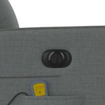 Ingrijire personala si Cosmetice - Sanatate si wellness - Articole wellness - Fotolii de masaj - Fotoliu electric de masaj rabatabil, gri inchis, textil - Infinity.ro