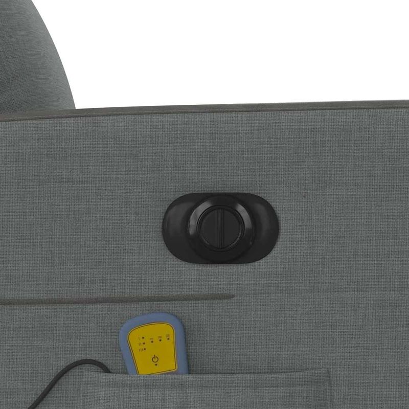 Ingrijire personala si Cosmetice - Sanatate si wellness - Articole wellness - Fotolii de masaj - Fotoliu electric de masaj rabatabil, gri inchis, textil - Infinity.ro