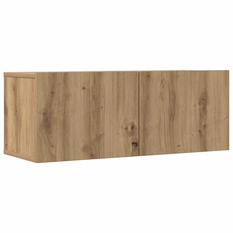 Casa si Gradina - Mobilier - Seturi de mobilier - Seturi living - Set dulap TV 4 piese montat pe perete Stejar artizanal - Infinity.ro