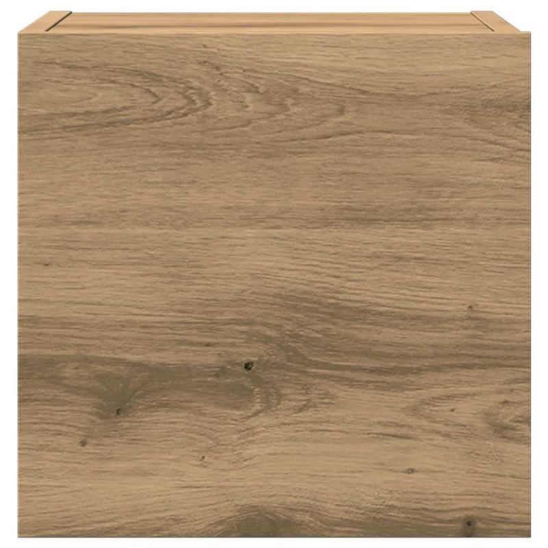 Casa si Gradina - Mobilier - Seturi de mobilier - Seturi living - Set dulap TV 4 piese montat pe perete Stejar artizanal - Infinity.ro