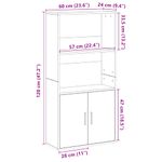 Casa si Gradina - Mobilier - Biblioteci si rafturi - Biblioteci - Biblioteca, stejar maro, 60x24x120 cm, lemn prelucrat - Infinity.ro