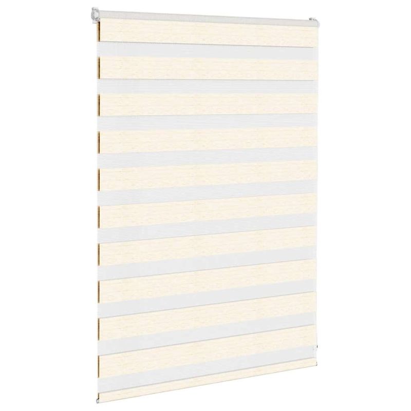 Casa si Gradina - Textile si covoare - Rulouri si jaluzele - Jaluzea tip zebra 95x100 cm latime tesatura 90,9 cm poliester, bej marmorat - Infinity.ro