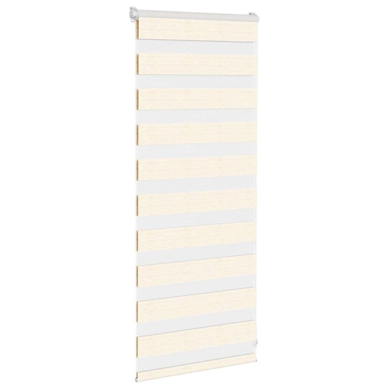 Casa si Gradina - Textile si covoare - Rulouri si jaluzele - Jaluzea tip zebra 65x100 cm latime tesatura 60,9 cm poliester, bej marmorat - Infinity.ro