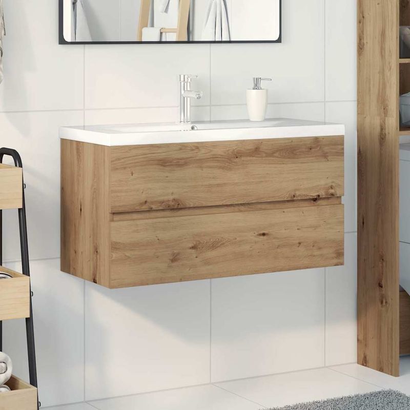 Casa si Gradina - Mobilier - Mobilier baie - Comode baie - Dulap pentru chiuveta cu chiuveta incorporata si robinet - Infinity.ro