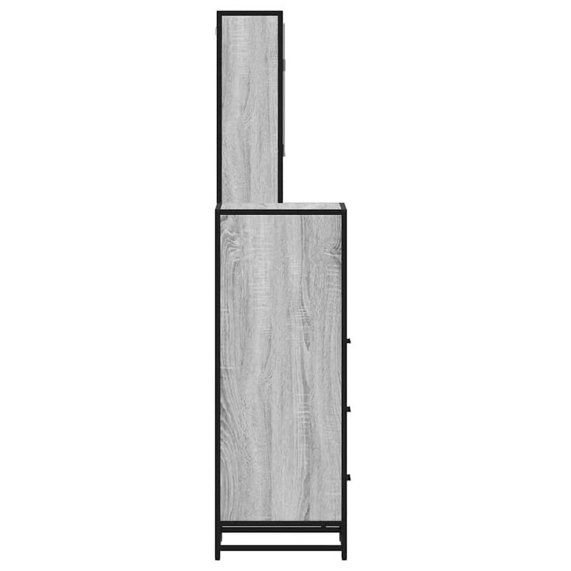 Casa si Gradina - Mobilier - Seturi de mobilier - Seturi baie - Set mobilier de baie, 3 piese, gri sonoma, lemn prelucrat - Infinity.ro