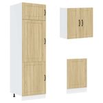 Casa si Gradina - Mobilier - Comode si corpuri - Corpuri bucatarie - Set dulap de bucatarie din 8 piese „Kalmar” lemn stejar Sonoma - Infinity.ro
