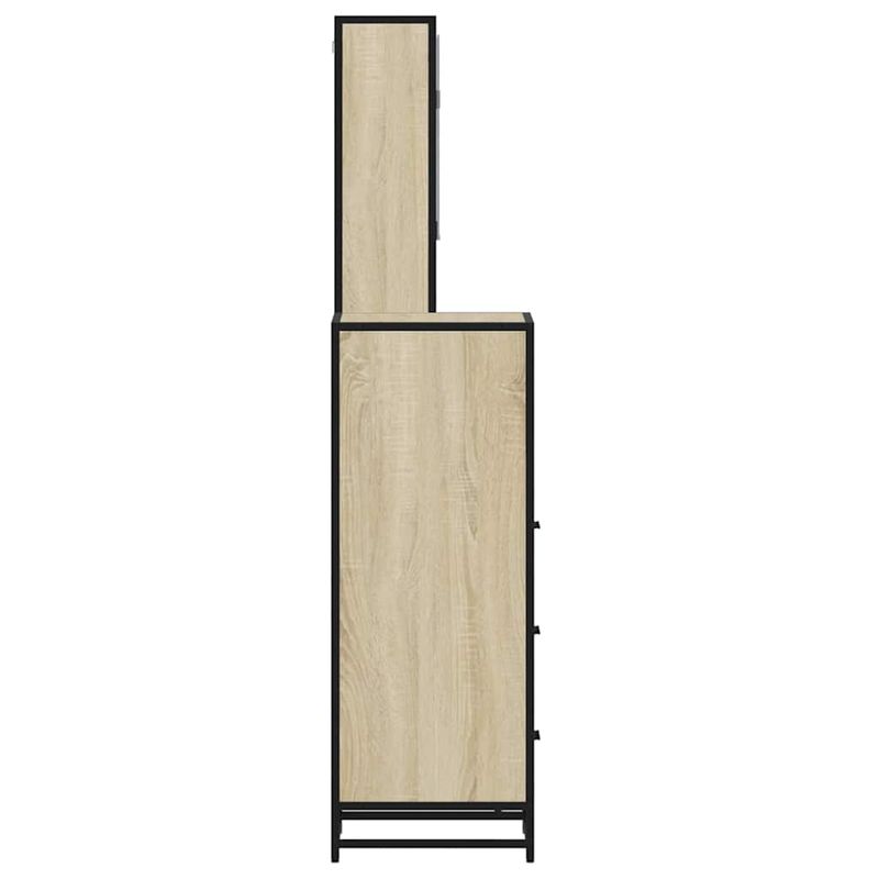 Casa si Gradina - Mobilier - Seturi de mobilier - Seturi baie - Set mobilier de baie, 3 piese, stejar sonoma, lemn prelucrat - Infinity.ro