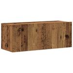 Casa si Gradina - Mobilier - Seturi de mobilier - Seturi living - Set dulap TV 5 piese montat pe perete lemn vechi lemn prelucrat, cantitate în pachet: 5, lăţime 80 cm - Infinity.ro