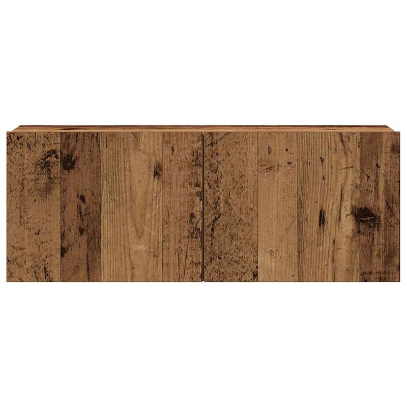 Casa si Gradina - Mobilier - Seturi de mobilier - Seturi living - Set dulap TV 5 piese montat pe perete lemn vechi lemn prelucrat, cantitate în pachet: 5, lăţime 80 cm - Infinity.ro
