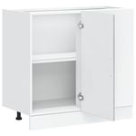 Casa si Gradina - Mobilier - Comode si corpuri - Corpuri bucatarie - Dulap de baza pentru chiuveta „Lucca” Lemn prelucrat gri beton, model 1x dulap inferior de colț (1 ușă), mărime 86x46x81.5 cm - Infinity.ro