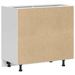 Casa si Gradina - Mobilier - Comode si corpuri - Corpuri bucatarie - Dulap de baza pentru chiuveta „Lucca” Lemn prelucrat gri beton, model 1x dulap inferior de colț (1 ușă), mărime 86x46x81.5 cm - Infinity.ro