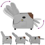 Ingrijire personala si Cosmetice - Sanatate si wellness - Articole wellness - Fotolii de masaj - Scaun de masaj cu tesatura gri nor - Infinity.ro