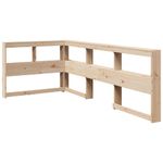 Casa si Gradina - Mobilier - Paturi si accesorii - Paturi - Pat cu biblioteca fara saltea, 75x190 cm, lemn masiv de pin - Infinity.ro