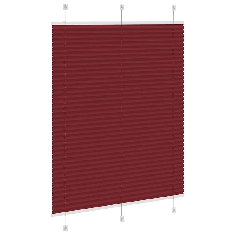 Casa si Gradina - Textile si covoare - Rulouri si jaluzele - Jaluza plisata Bordeaux Rosu 105x100 cm Latime tesatura 104,4cm - Infinity.ro