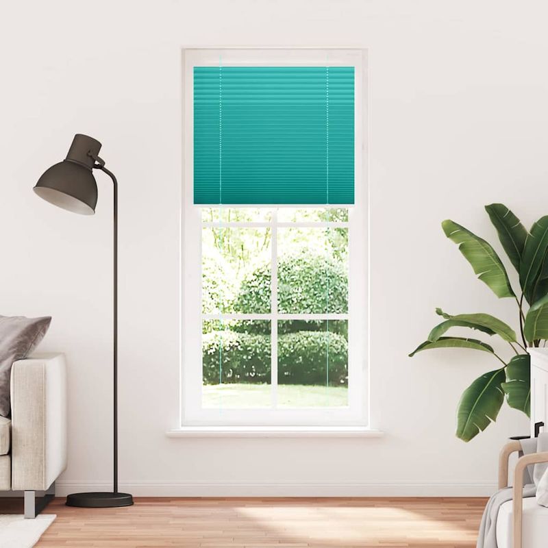 Casa si Gradina - Textile si covoare - Rulouri si jaluzele - Jaluza plisata verde petrol 95x200 cm Latime tesatura 94,4 cm - Infinity.ro