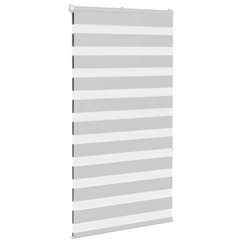 Casa si Gradina - Textile si covoare - Rulouri si jaluzele - Jaluzea tip zebra gri deschis latime tesatura 70,9 cm poliester, mărime 75x150 cm - Infinity.ro
