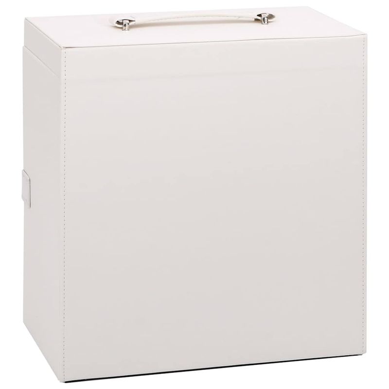 Casa si Gradina - Sanitare - Suporturi si accesorii baie - Accesorii baie - Cutie de bijuterii cu 5 straturi cu oglinda incuiata alba - Infinity.ro