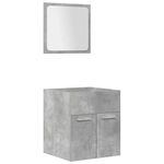 Casa si Gradina - Mobilier - Seturi de mobilier - Seturi baie - Set mobilier de baie, 4 piese, gri beton, lemn compozit - Infinity.ro