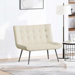 Casa si Gradina - Mobilier - Canapele si coltare - Banchete - Banca crema 110x74x84 cm catifea - Infinity.ro