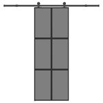 Casa si Gradina - Constructii - Usi interior, exterior si garaj - Usi garaj - Usa glisanta cu set de feronerie sticla temperata si aluminiu - Infinity.ro