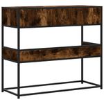 Casa si Gradina - Mobilier - Comode si corpuri - Console - Masuta consola, stejar fumuriu, 90x35x80 cm, lemn prelucrat - Infinity.ro
