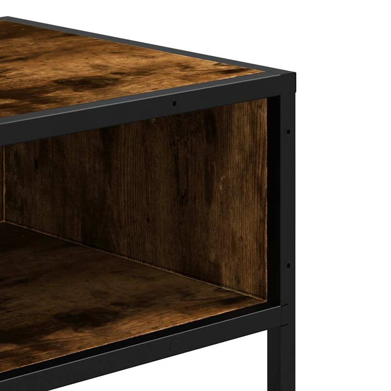 Casa si Gradina - Mobilier - Comode si corpuri - Console - Masuta consola, stejar fumuriu, 90x35x80 cm, lemn prelucrat - Infinity.ro