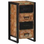 Casa si Gradina - Mobilier - Comode si corpuri - Comode - Dulap cu sertar multicolor 40x40x90 cm lemn masiv recuperat - Infinity.ro