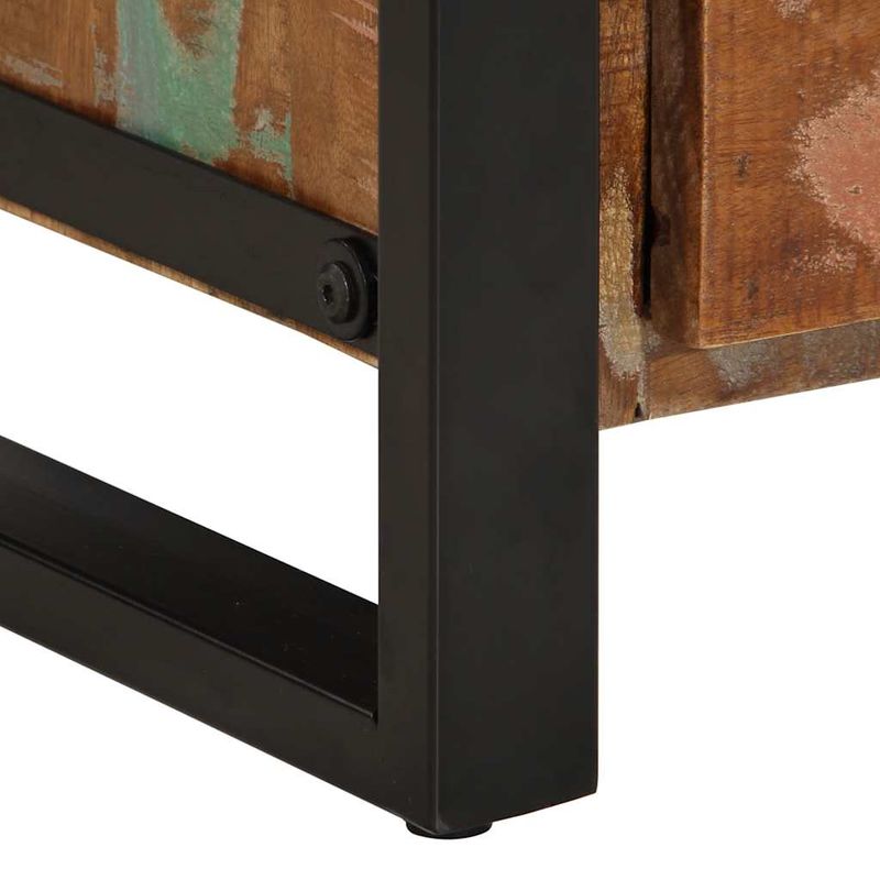 Casa si Gradina - Mobilier - Comode si corpuri - Comode - Dulap cu sertar multicolor 40x40x90 cm lemn masiv recuperat - Infinity.ro