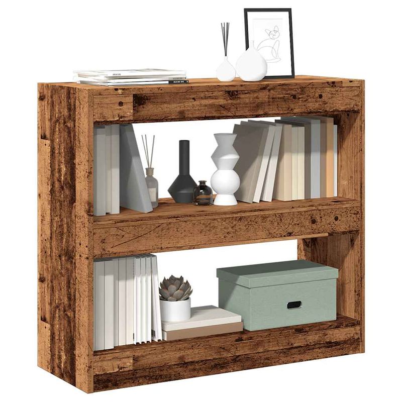 Casa si Gradina - Mobilier - Biblioteci si rafturi - Biblioteci - Dulap cu carti/Separator de camera Lemn vechi 80x30x72 cm - Infinity.ro