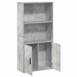 Casa si Gradina - Mobilier - Biblioteci si rafturi - Biblioteci - Biblioteca, gri beton, 60x24x120 cm, lemn prelucrat - Infinity.ro