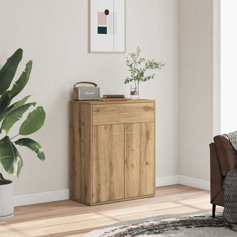 Casa si Gradina - Mobilier - Comode si corpuri - Comode - Dulap, stejar artizanal, 60x30x75 cm, lemn prelucrat - Infinity.ro