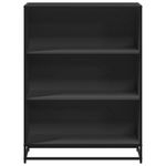 Casa si Gradina - Mobilier - Biblioteci si rafturi - Biblioteci - Biblioteca, negru, 80,5x35x107,5 cm, lemn prelucrat - Infinity.ro