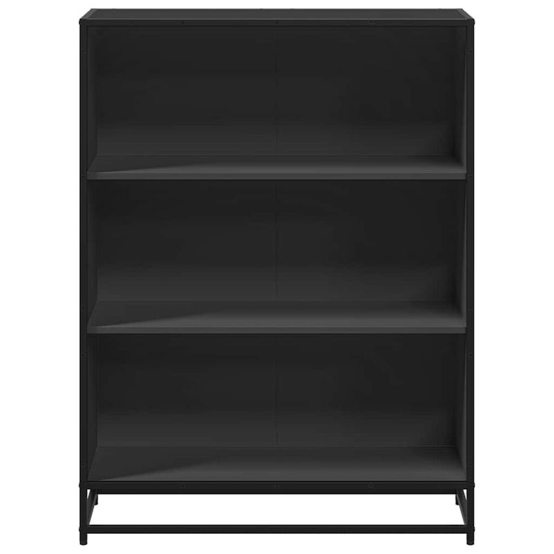 Casa si Gradina - Mobilier - Biblioteci si rafturi - Biblioteci - Biblioteca, negru, 80,5x35x107,5 cm, lemn prelucrat - Infinity.ro