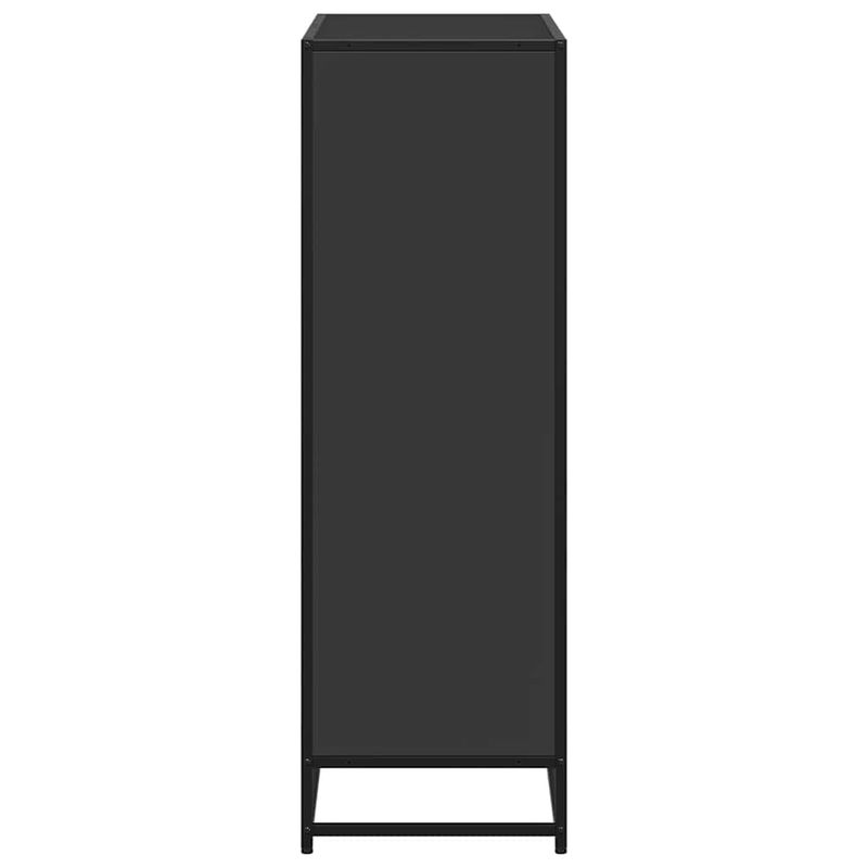 Casa si Gradina - Mobilier - Biblioteci si rafturi - Biblioteci - Biblioteca, negru, 80,5x35x107,5 cm, lemn prelucrat - Infinity.ro