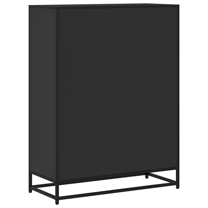 Casa si Gradina - Mobilier - Biblioteci si rafturi - Biblioteci - Biblioteca, negru, 80,5x35x107,5 cm, lemn prelucrat - Infinity.ro