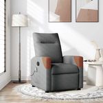 Ingrijire personala si Cosmetice - Sanatate si wellness - Articole wellness - Fotolii de masaj - Fotoliu de masaj rabatabil, gri inchis, material textil - Infinity.ro