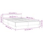 Casa si Gradina - Mobilier - Paturi si accesorii - Paturi - Cadru de pat fara saltea crema 120x190 cm piele artificiala - Infinity.ro