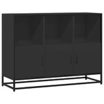 Casa si Gradina - Mobilier - Comode si corpuri - Comode - Dulap, negru, 100x35x76 cm, lemn prelucrat - Infinity.ro