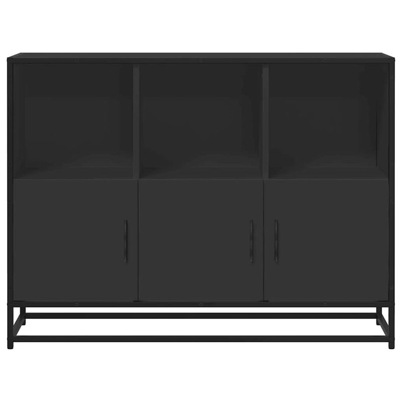 Casa si Gradina - Mobilier - Comode si corpuri - Comode - Dulap, negru, 100x35x76 cm, lemn prelucrat - Infinity.ro