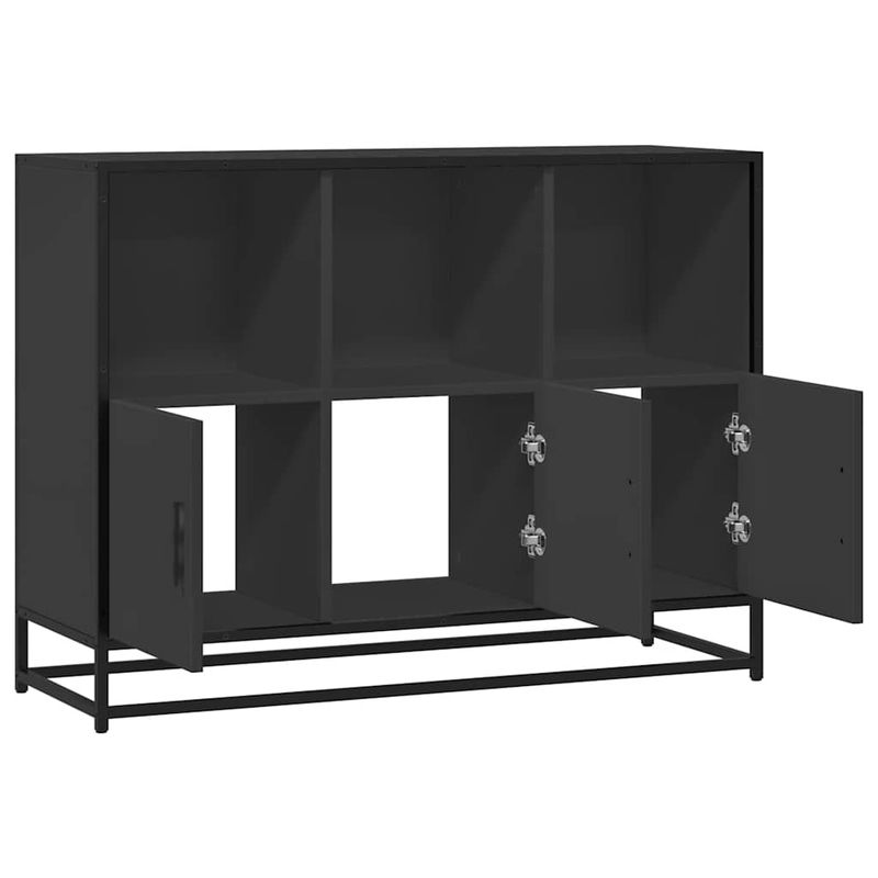 Casa si Gradina - Mobilier - Comode si corpuri - Comode - Dulap, negru, 100x35x76 cm, lemn prelucrat - Infinity.ro